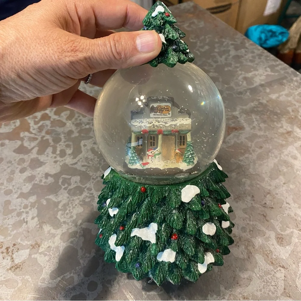 Cracked Barrel Snow globe with Light Cracker Barrel Store globe